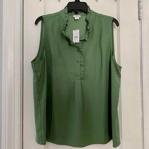 J Crew sleeveless women’s top